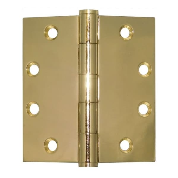 Don-Jo Full Mortise Plain Bearing 4-1/2" x 4-1/2" Standard Weight Template Square Corner Hinge PB74545632 - main